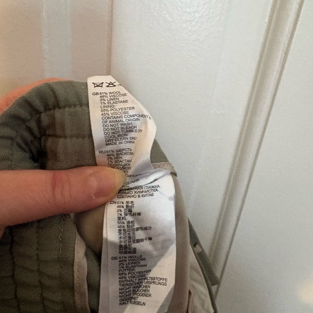 Reiss Olive Green Dress Pants - Picture 9 of 12